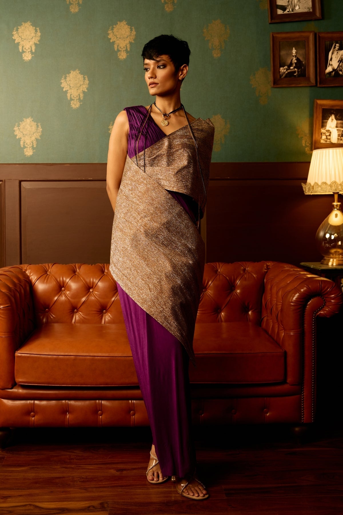 Iris saree gown