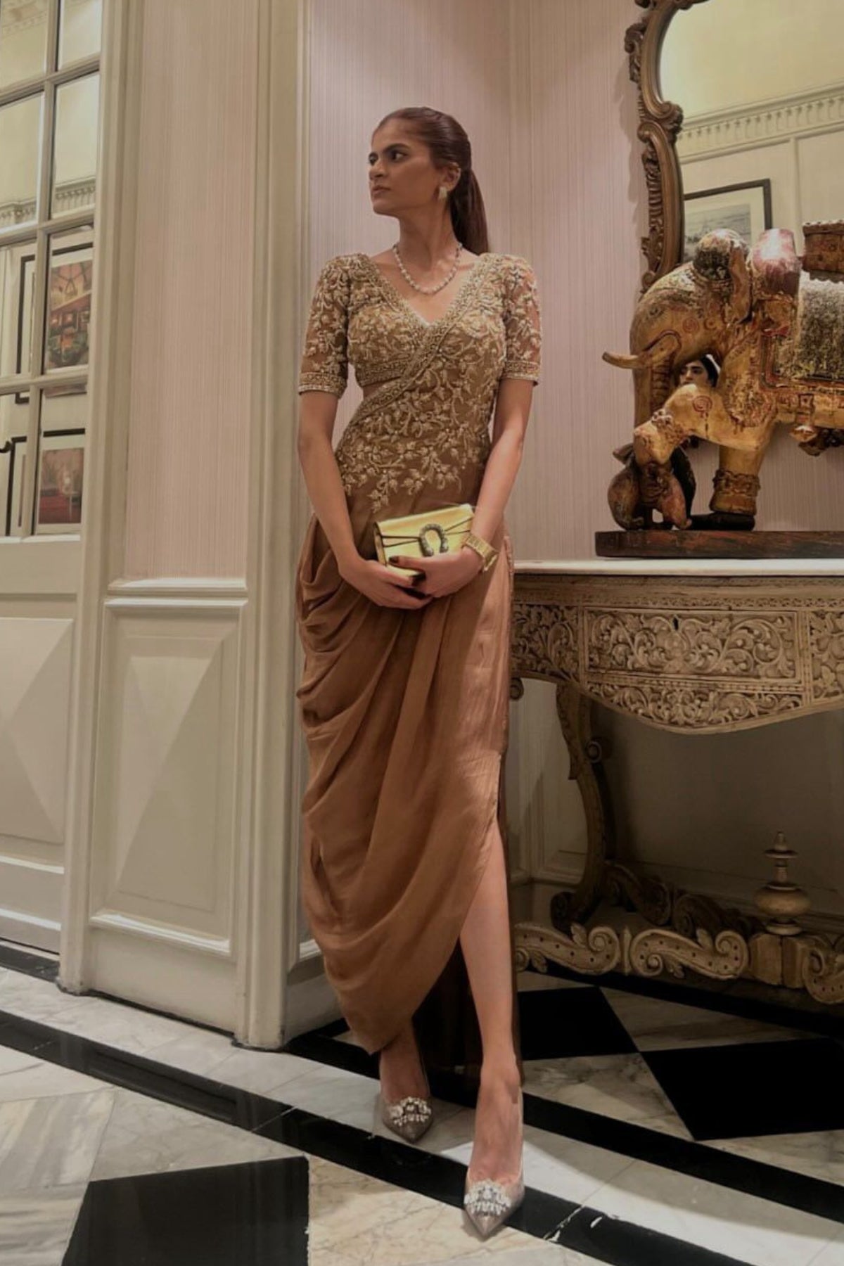 Dusky Gold Gown