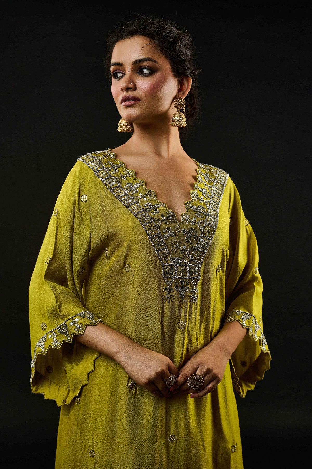 Yasmine Lime Green kurta set