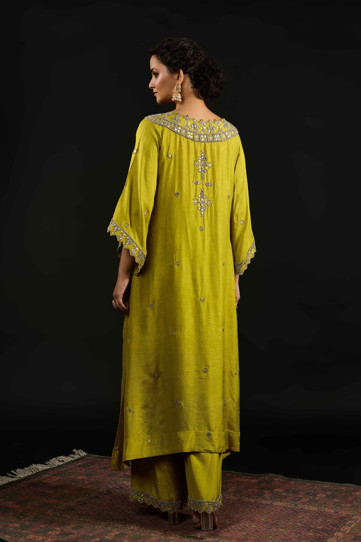 Yasmine Lime Green kurta set