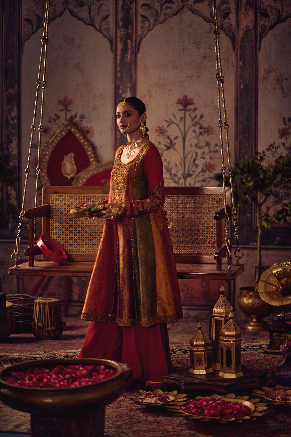 Rang Kali kurta sharara Set