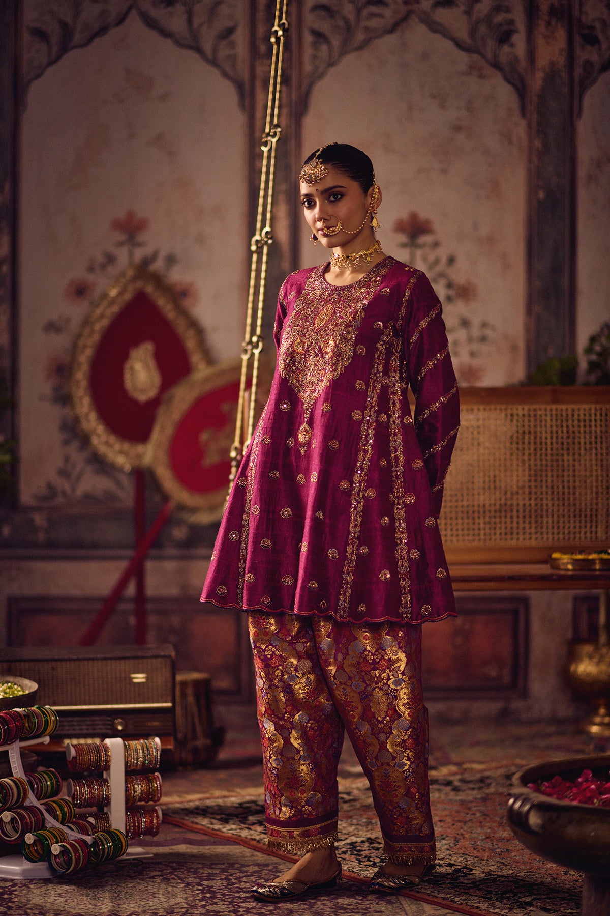 Rani Rang Kheem kurta salwar set