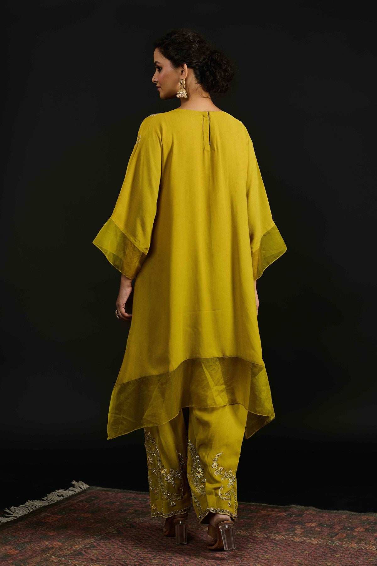 Zahra Lime Green kurta set