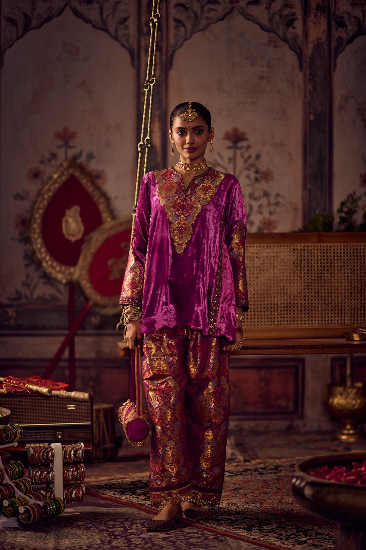 Gul Rang Kheem Khaab kurta set