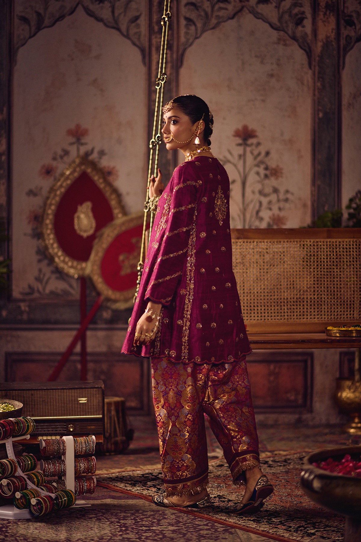 Rani Rang Kheem kurta salwar set