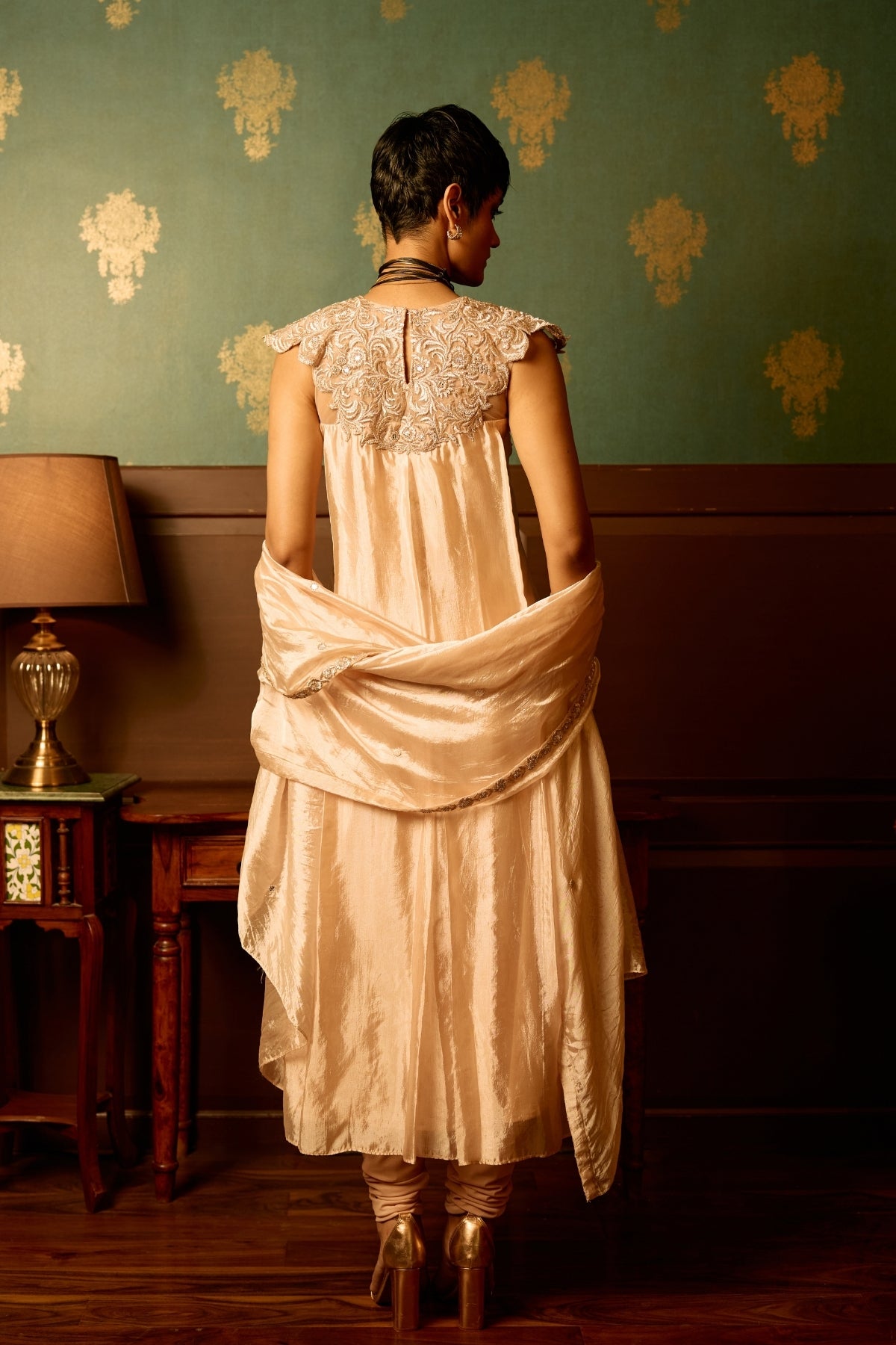 Gul pink anarkali suit set