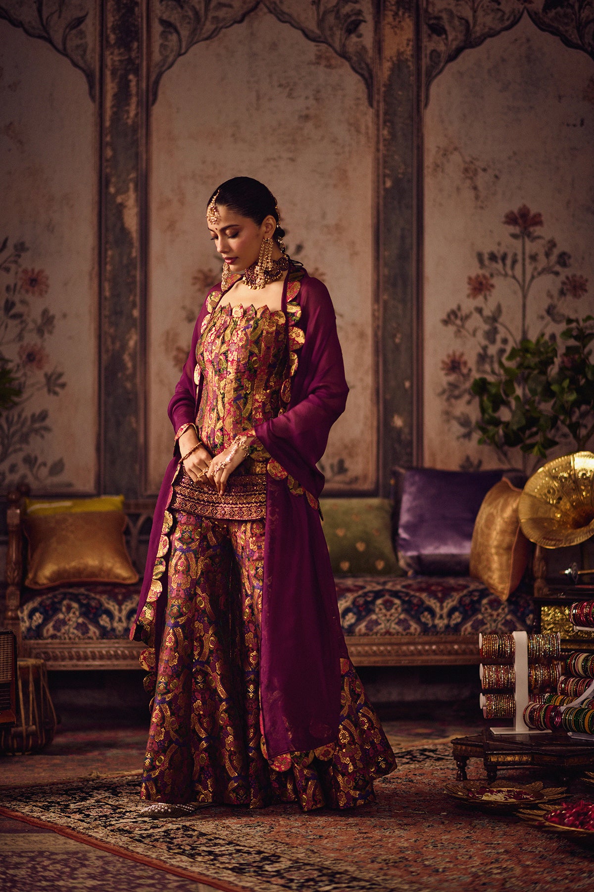 Khwaab Rang Corset sharara set