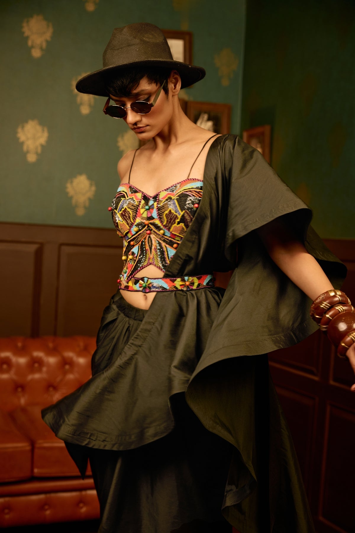 Black Mystique corset set