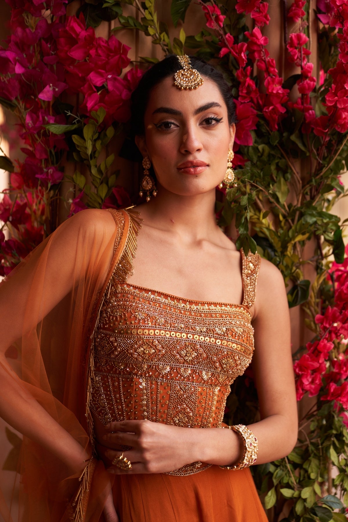 Narangi corset sharara set