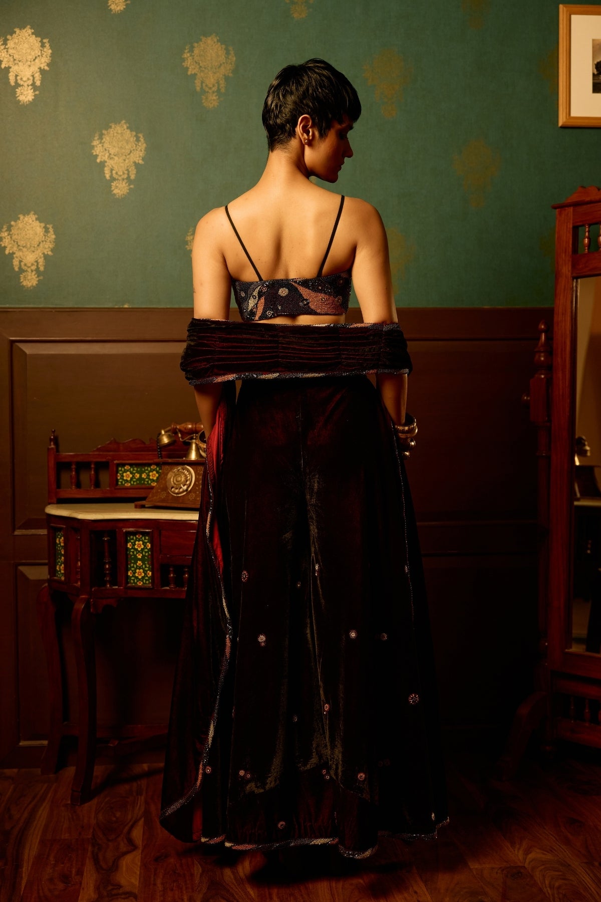 Rangeez corset saree