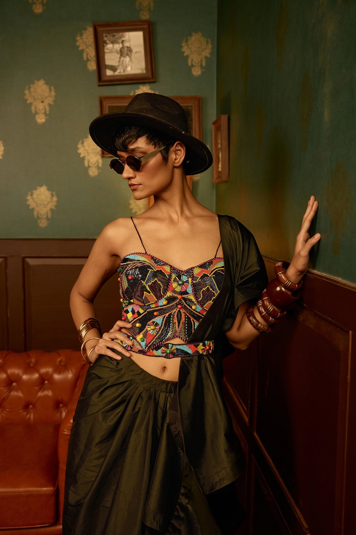 Black Mystique corset set