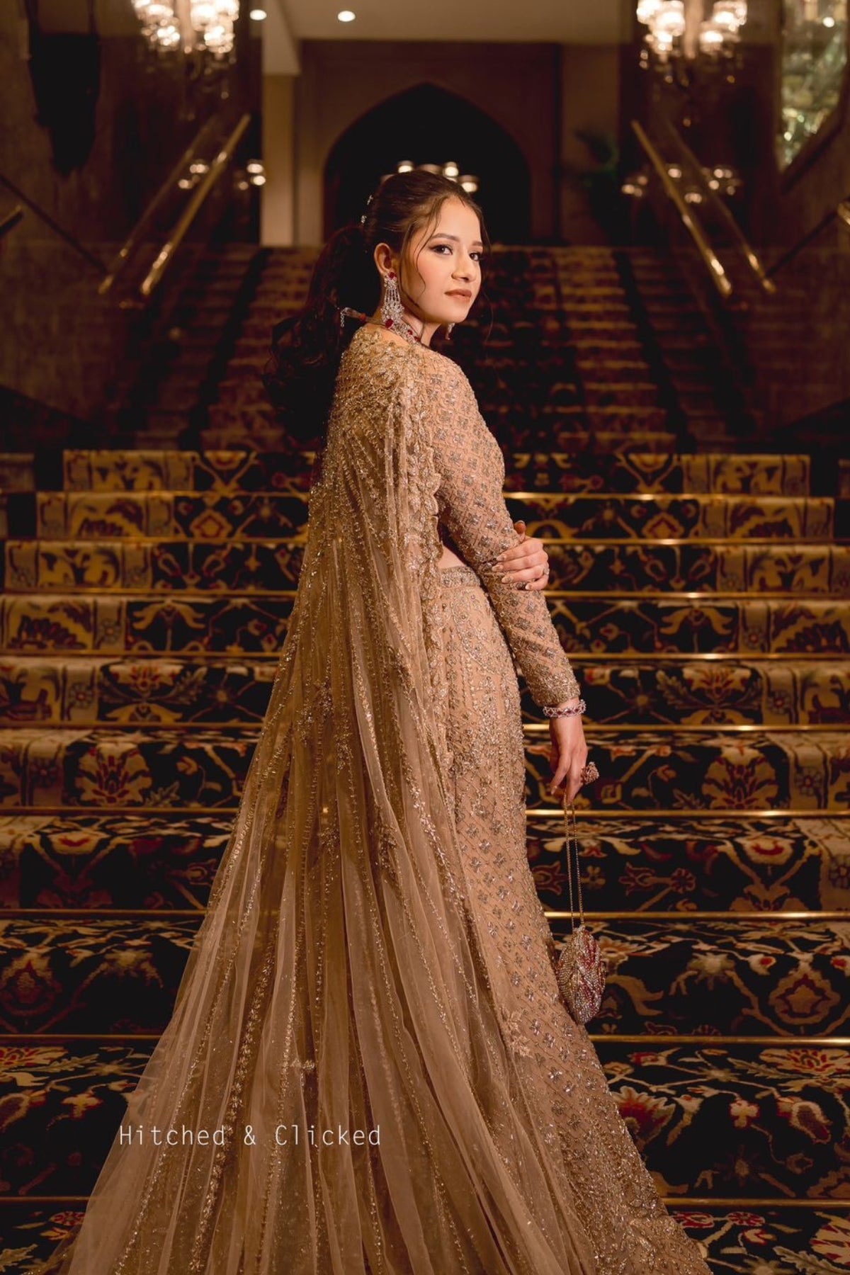 Caramel Gold Lehenga Set