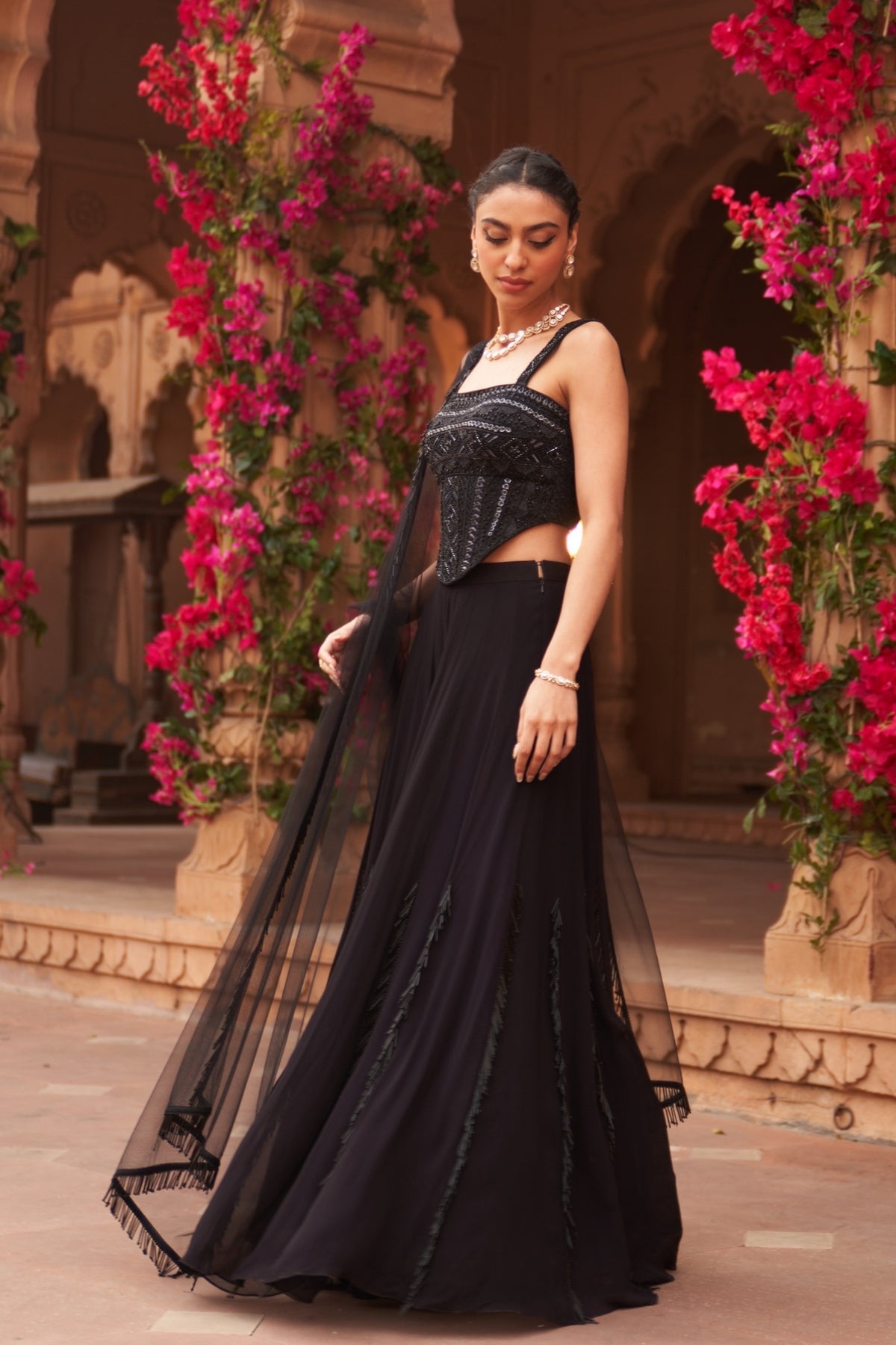 Syah corset sharara set