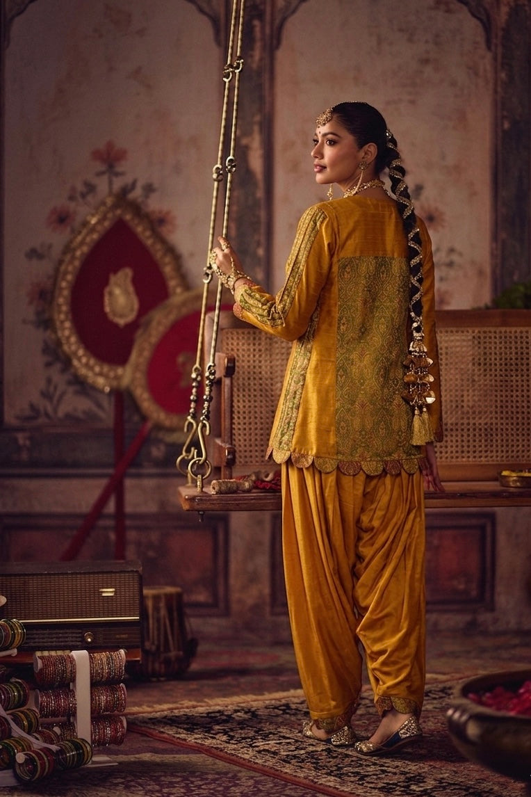 Haldi Khaab Peplum Set