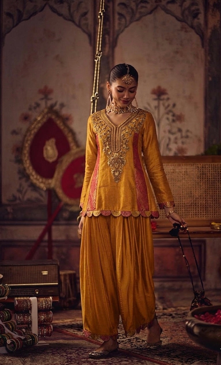 Haldi Khaab Peplum Set