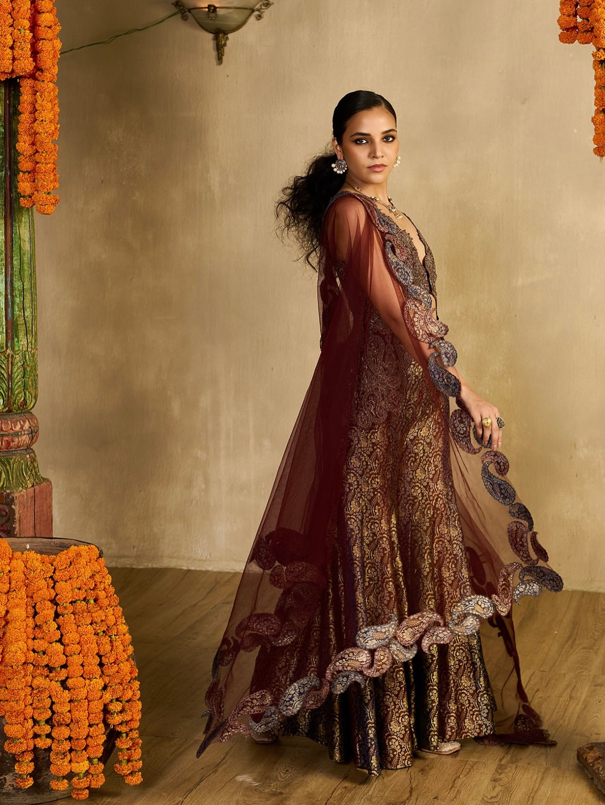 Aangan kurta Gharara Set