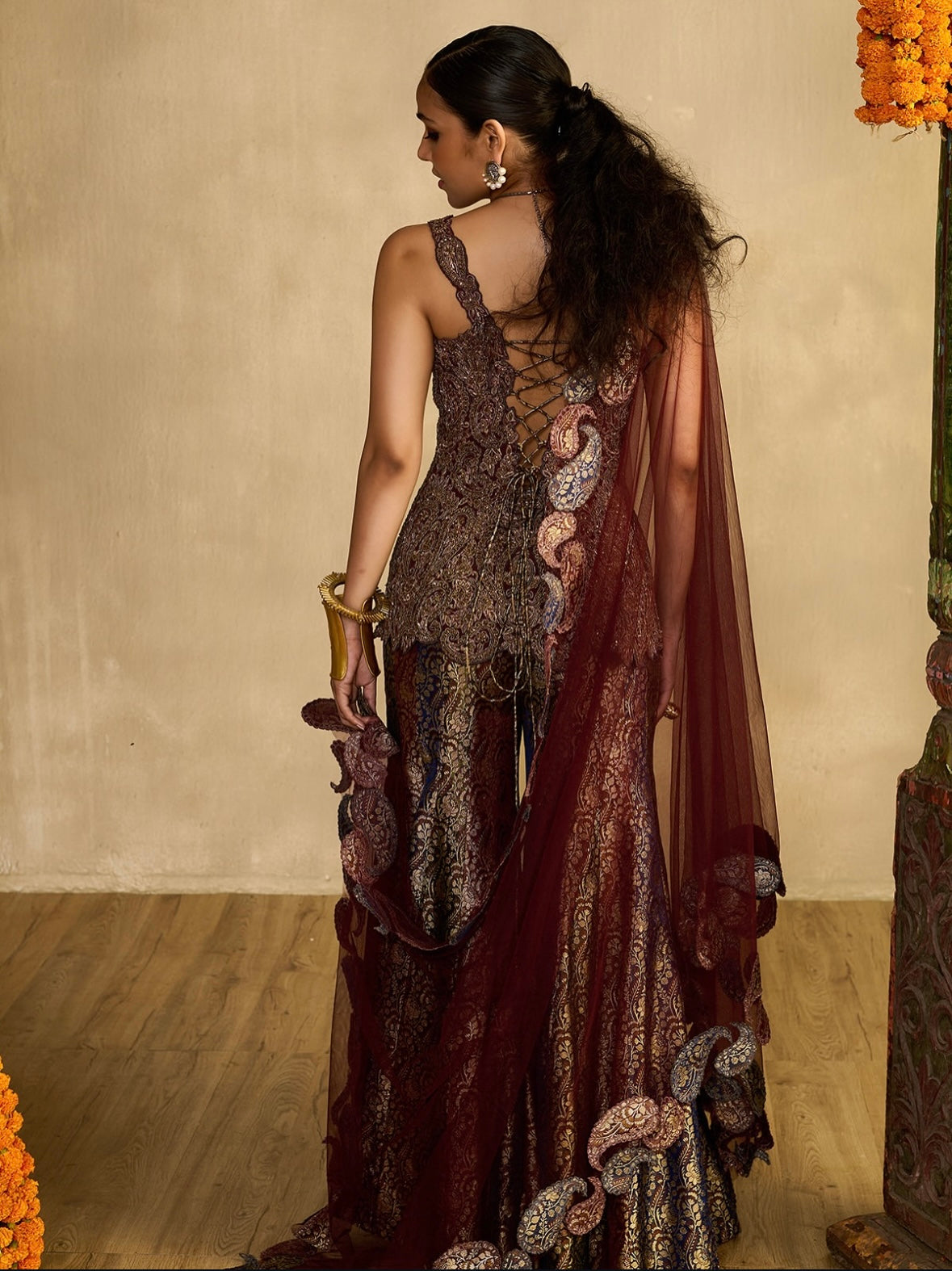 Aangan kurta Gharara Set
