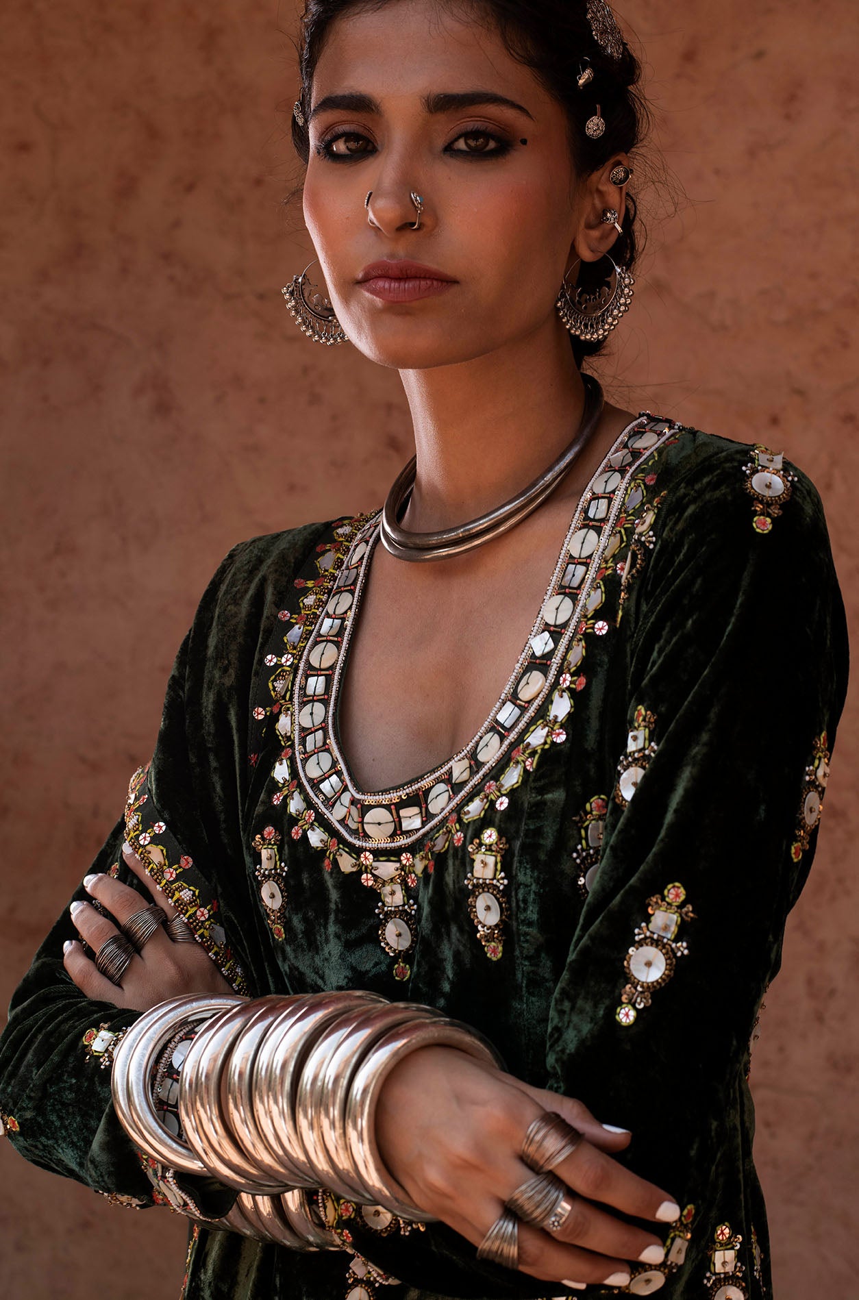 Emerald Green Sharara Set