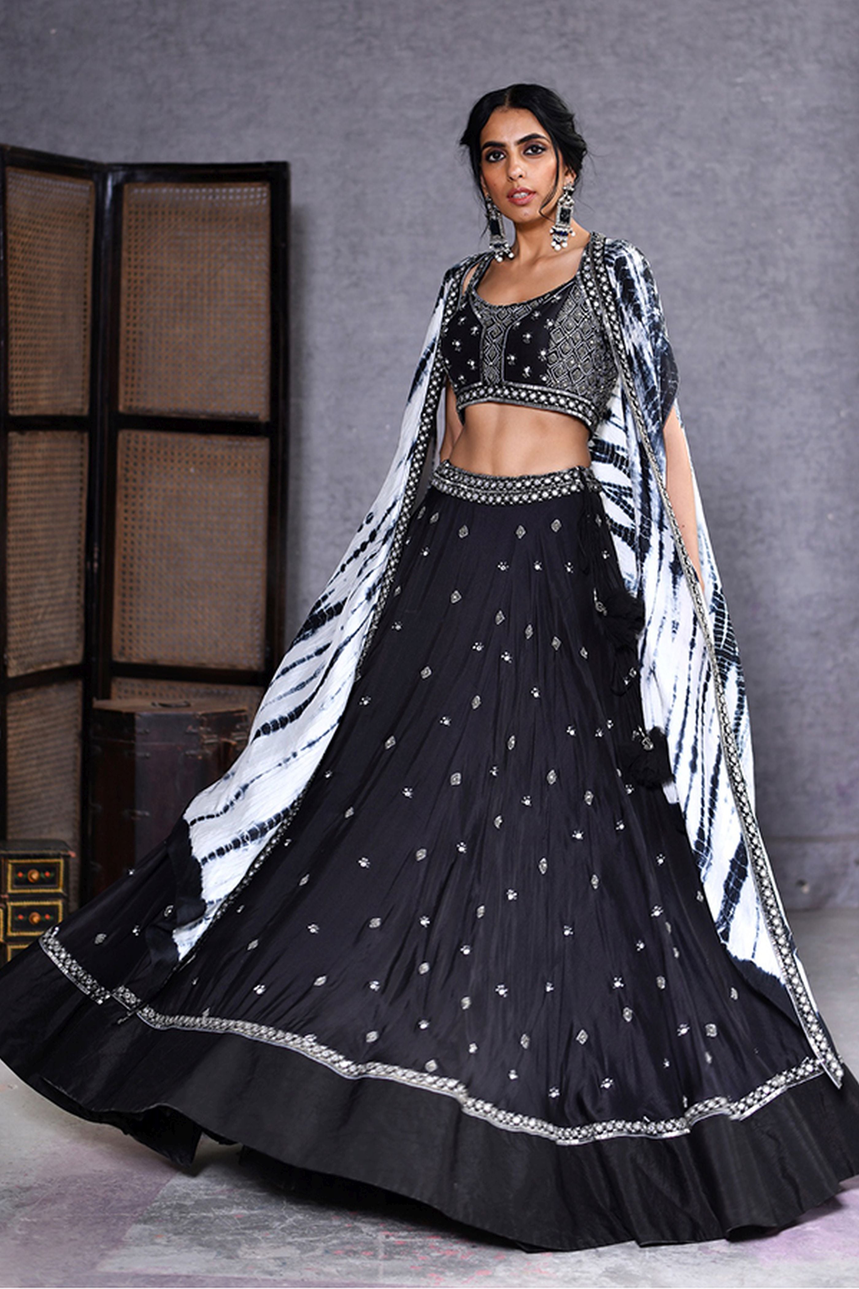 Lehenga Blouse With Cape