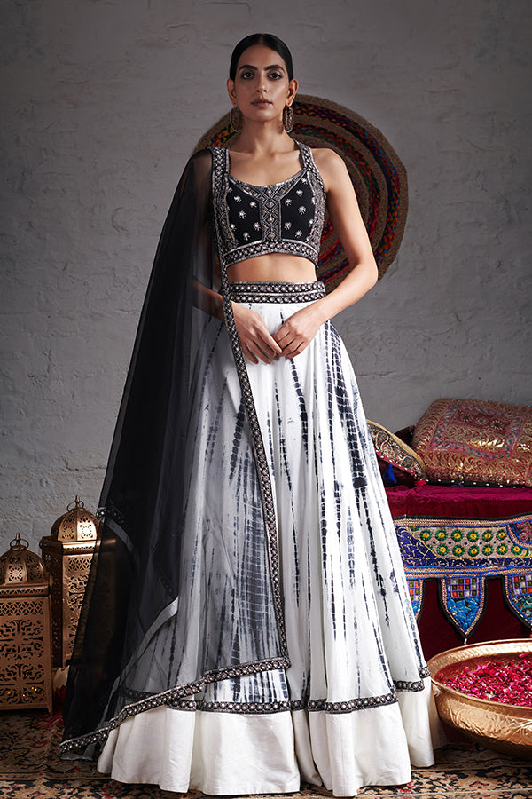 Crop Top With Lehenga Dupatta
