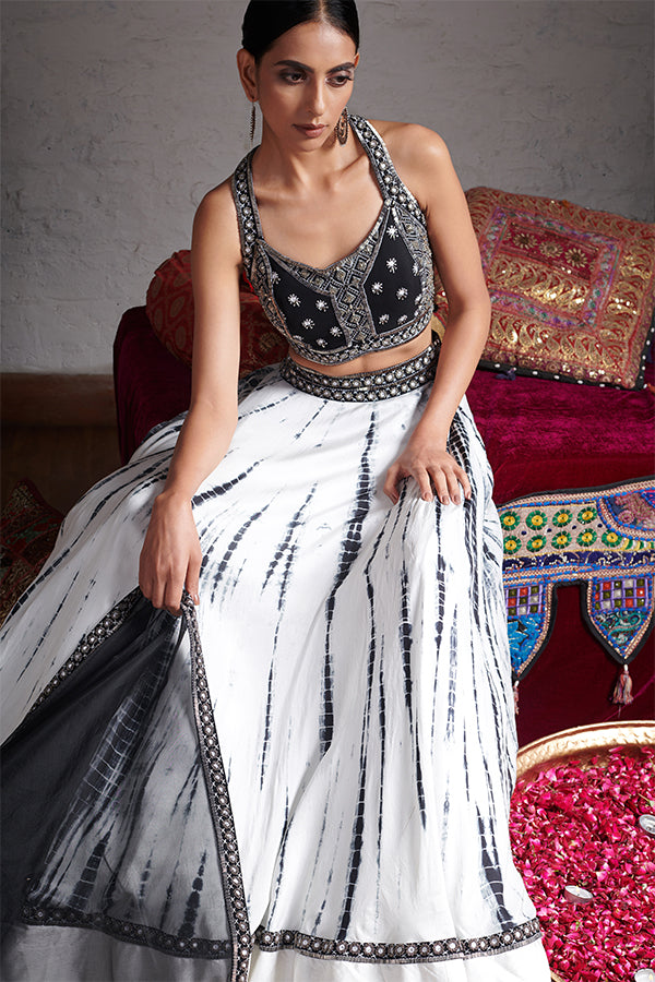 Crop Top With Lehenga Dupatta