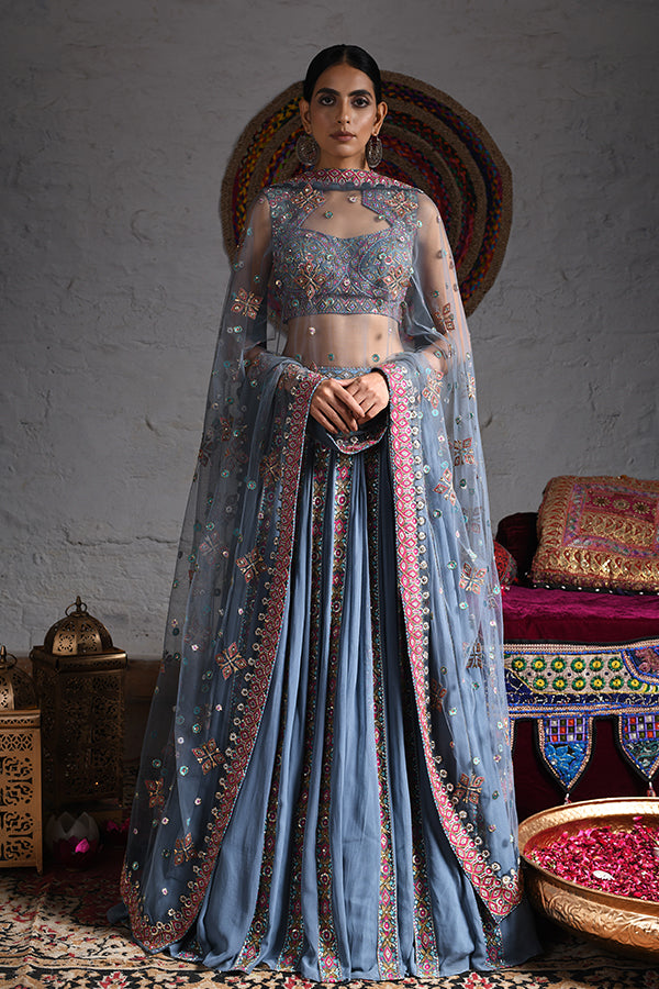 Blouse With Lehenga Dupatta