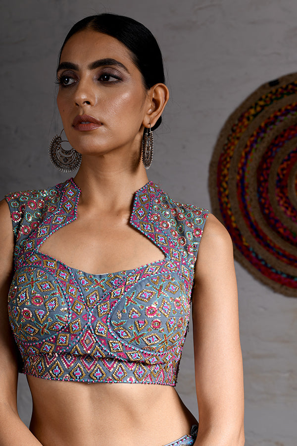 Blouse With Lehenga Dupatta