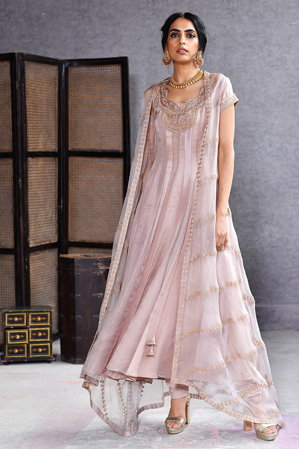 Anarkali With Jacket And Churidaar