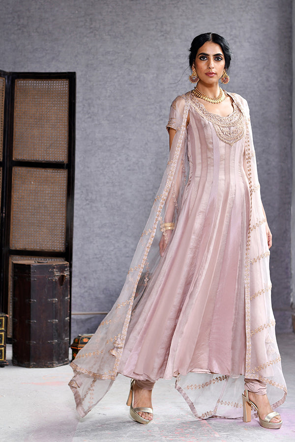 Anarkali With Jacket And Churidaar