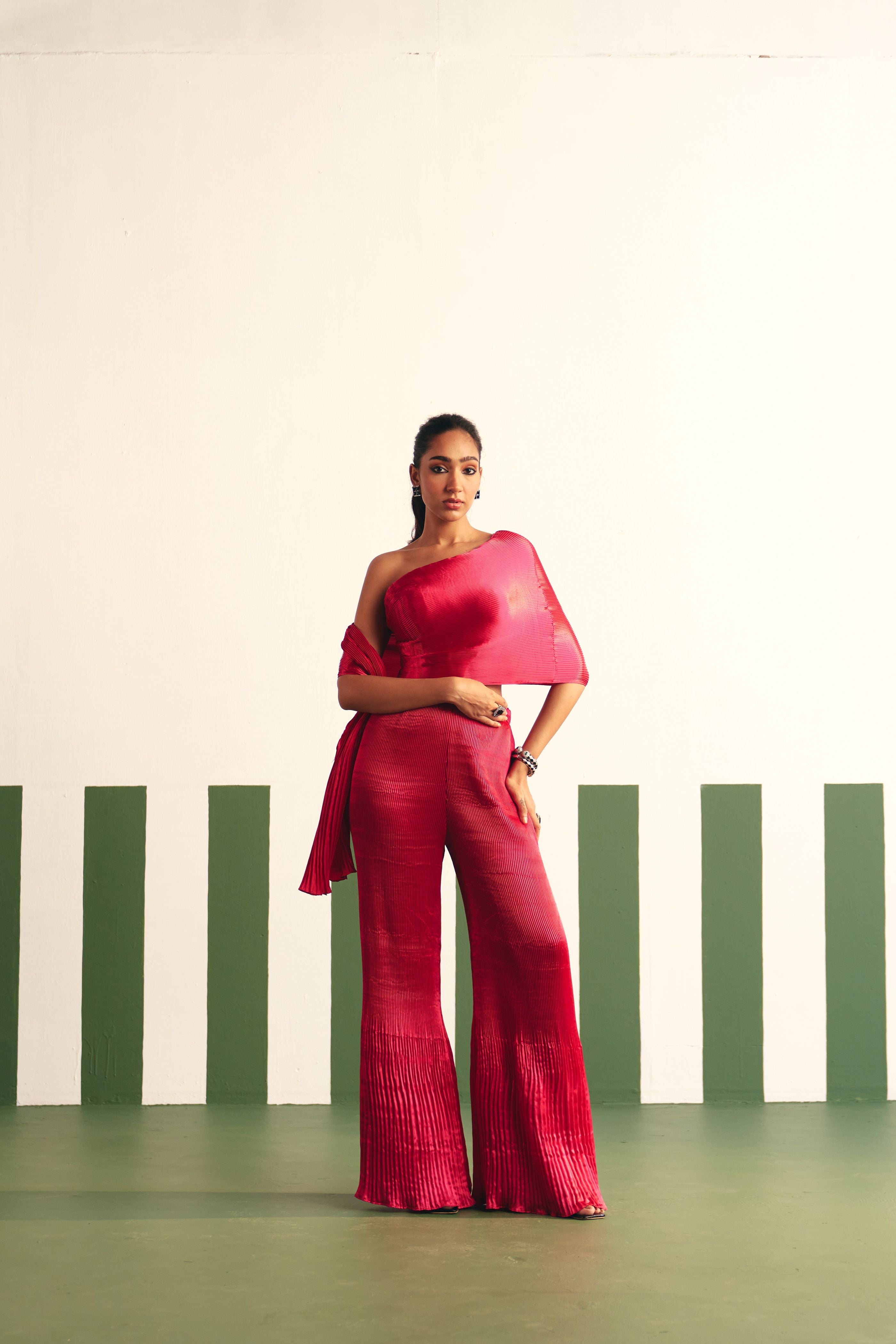 Evara Pink Jumpsuit