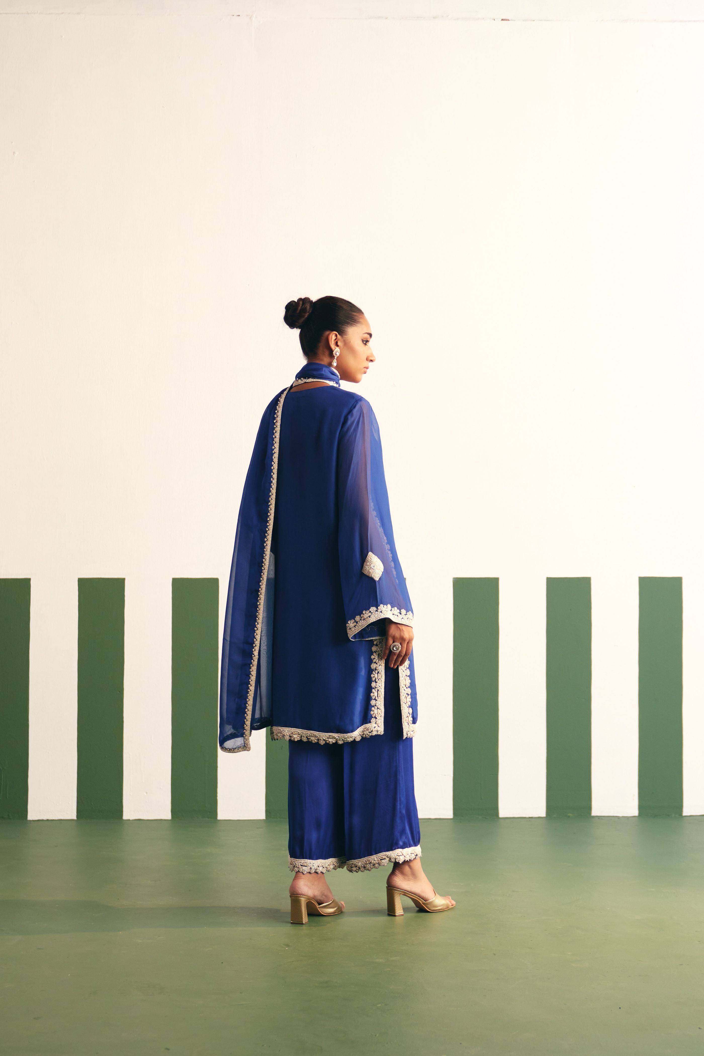 Irina Blue Kurta Palazzo Set