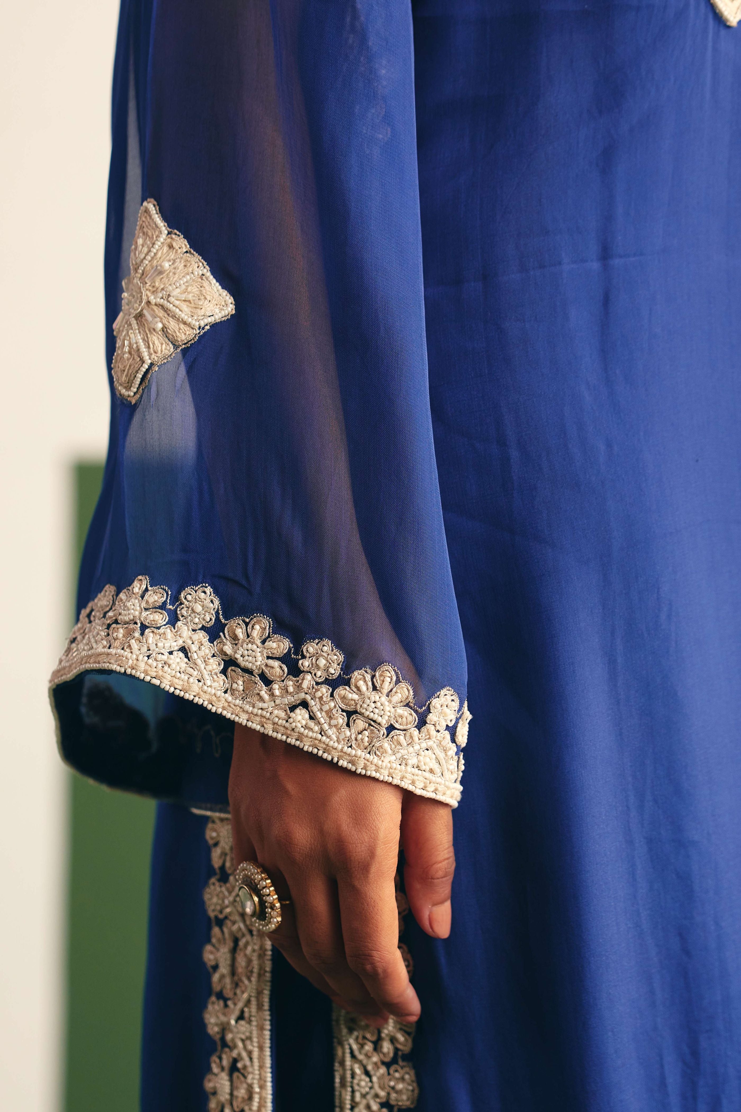 Irina Blue Kurta Palazzo Set