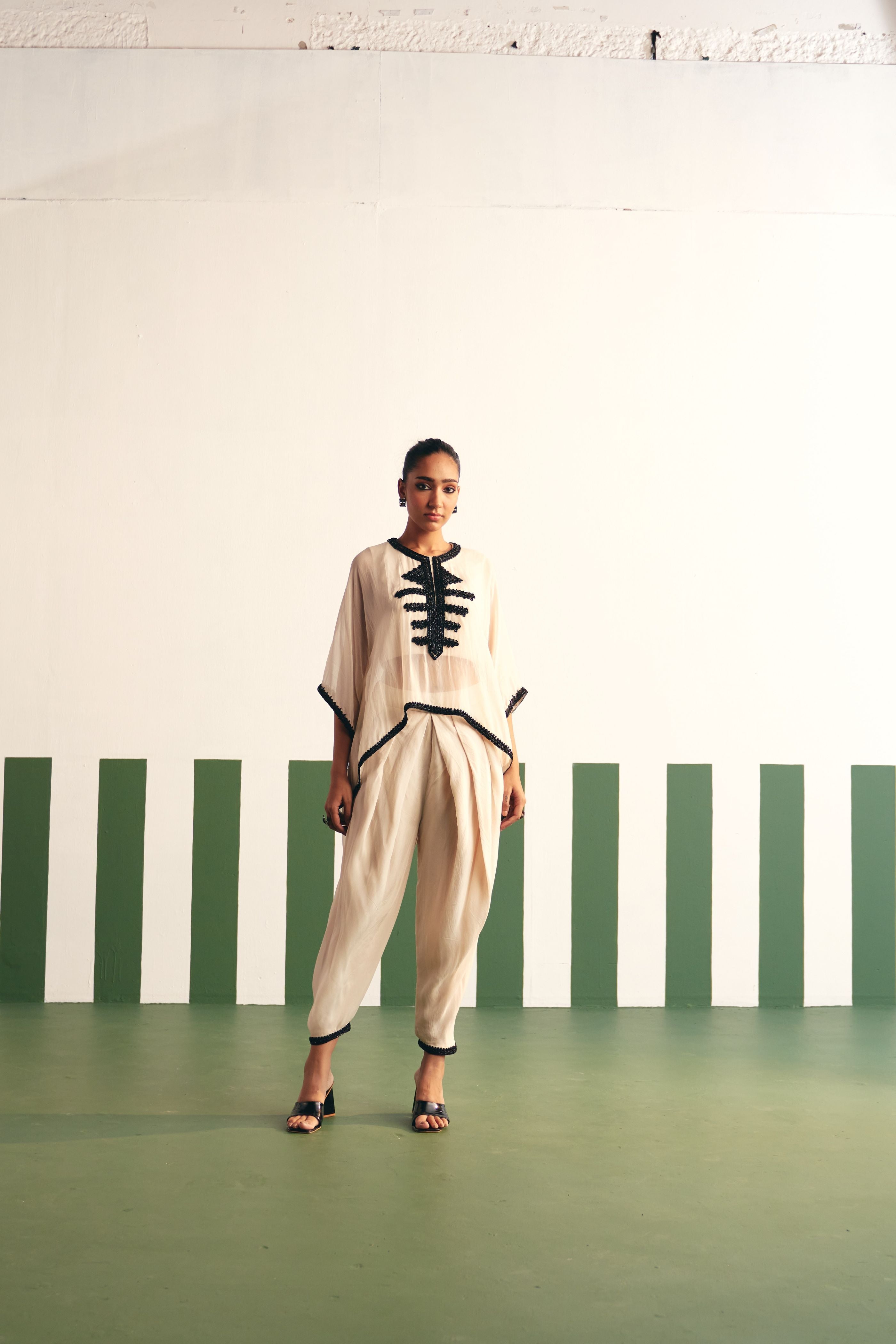 Mavis Ivory Dhoti Set