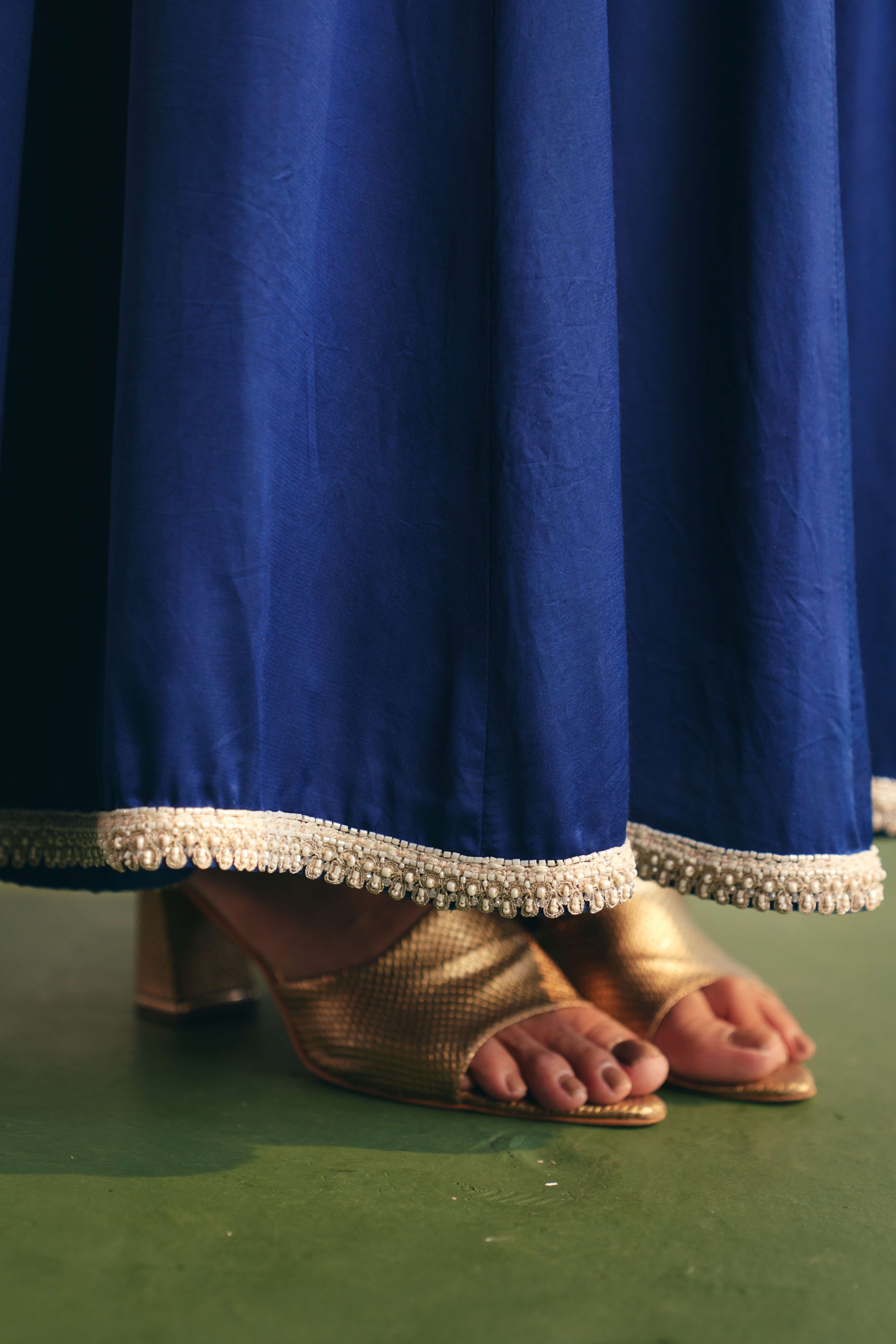 Blair Blue Peplum Set