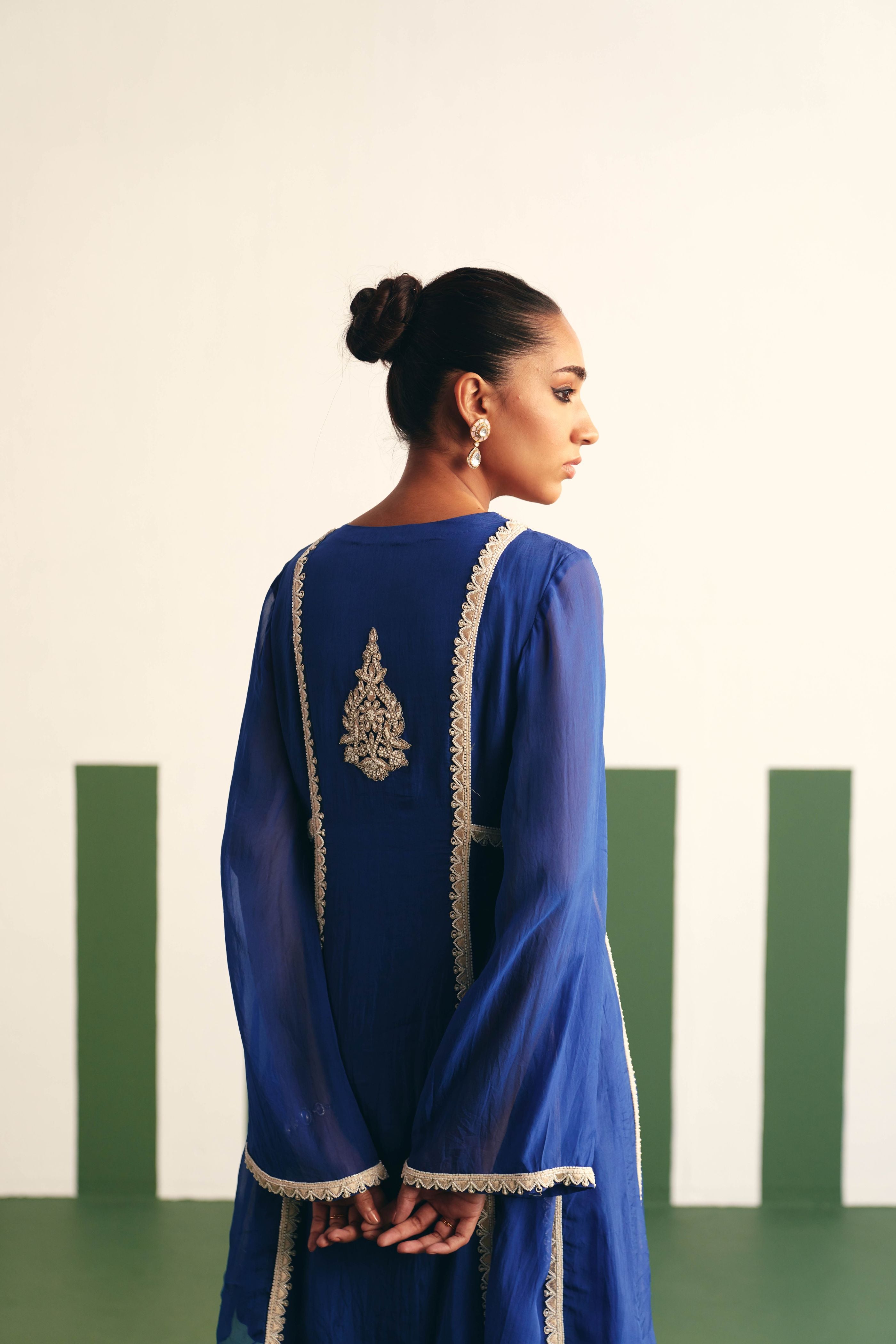 Blair Blue Peplum Set