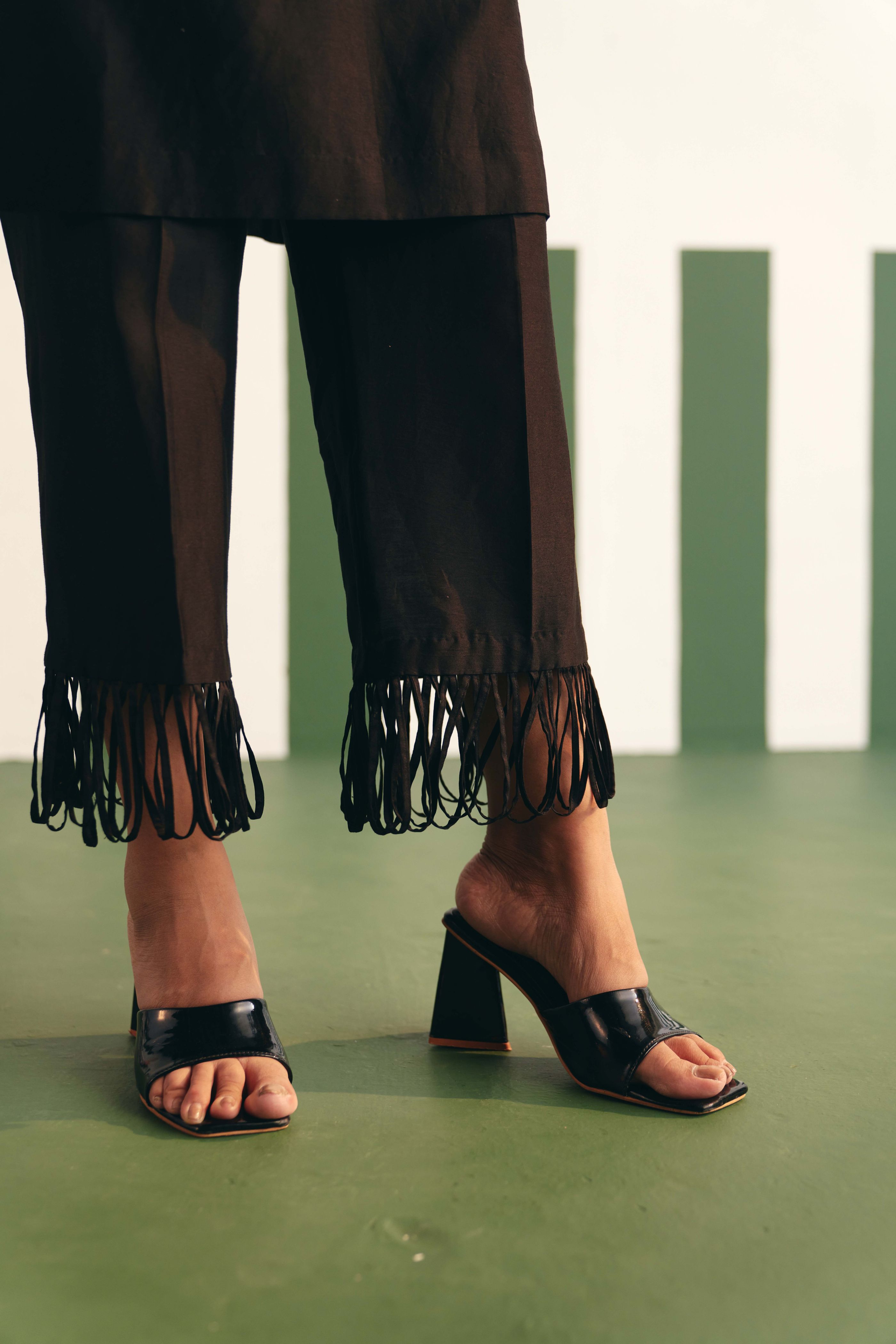 Darla Black Kurta Set