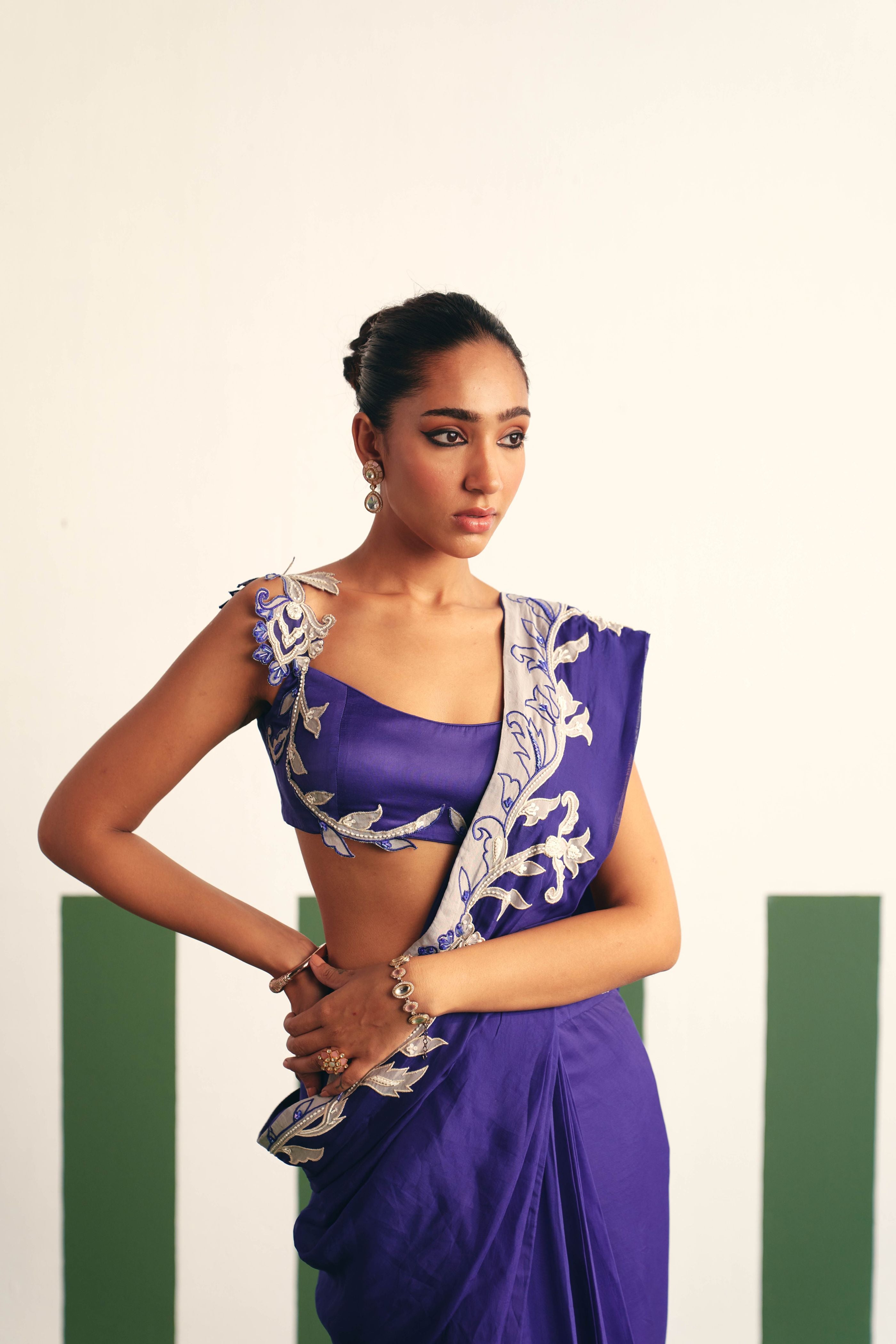 Asena Pre Stitched Saree