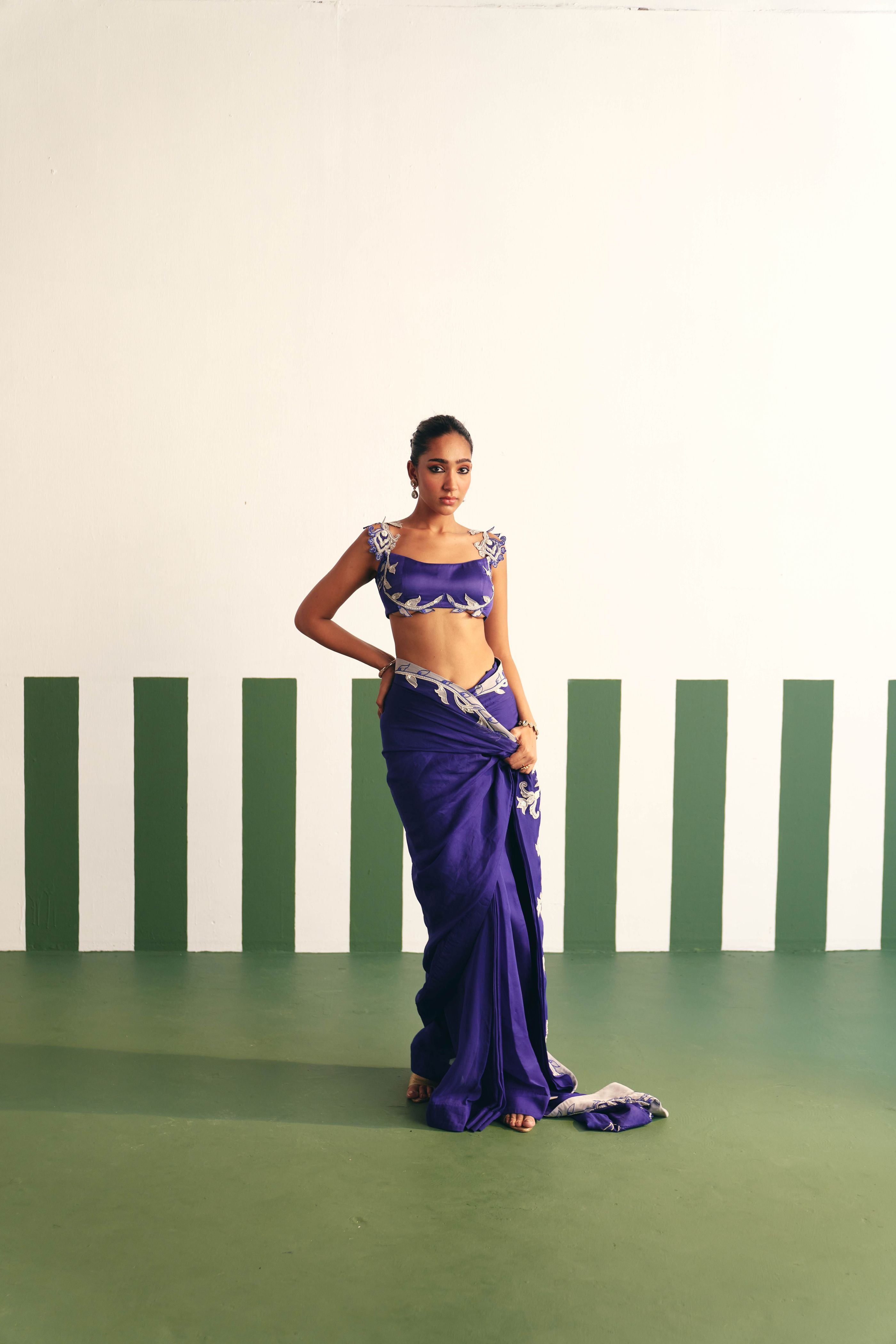 Asena Pre Stitched Saree