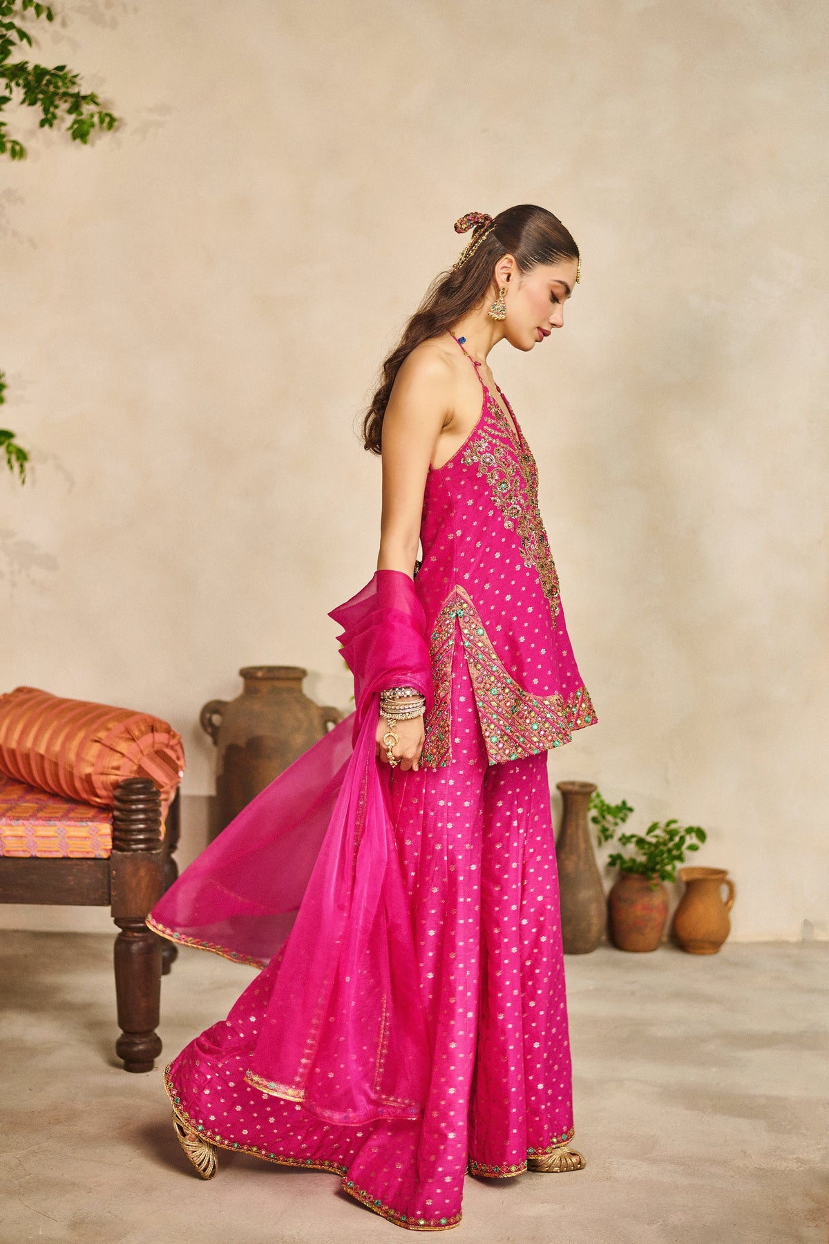 Rangili rani halter kurta garara set