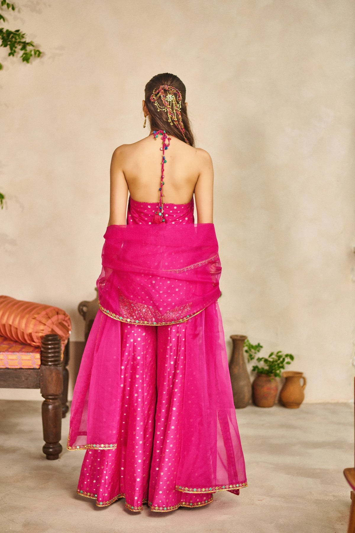 Rangili rani halter kurta garara set