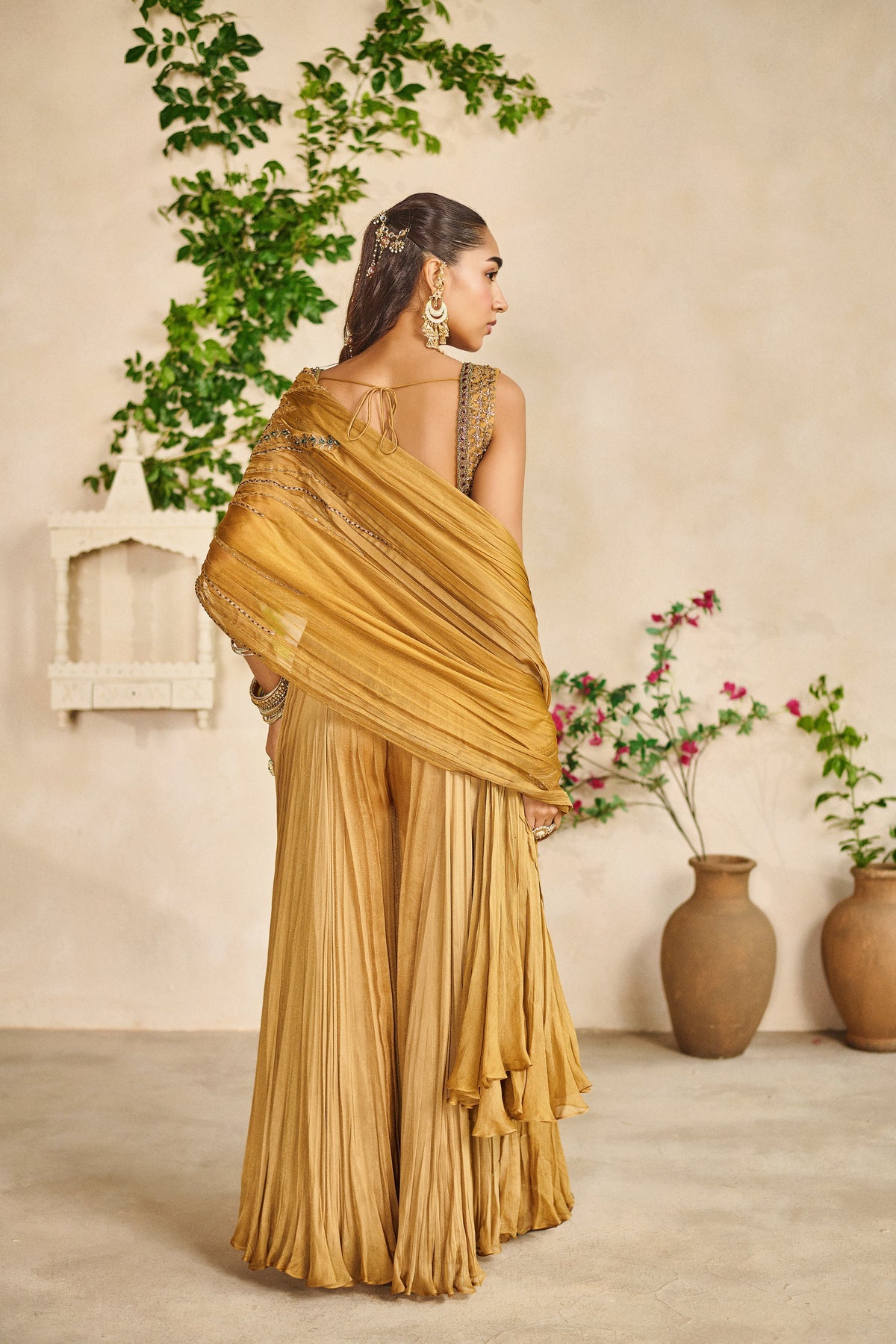 Nazakat blouse with sharara set