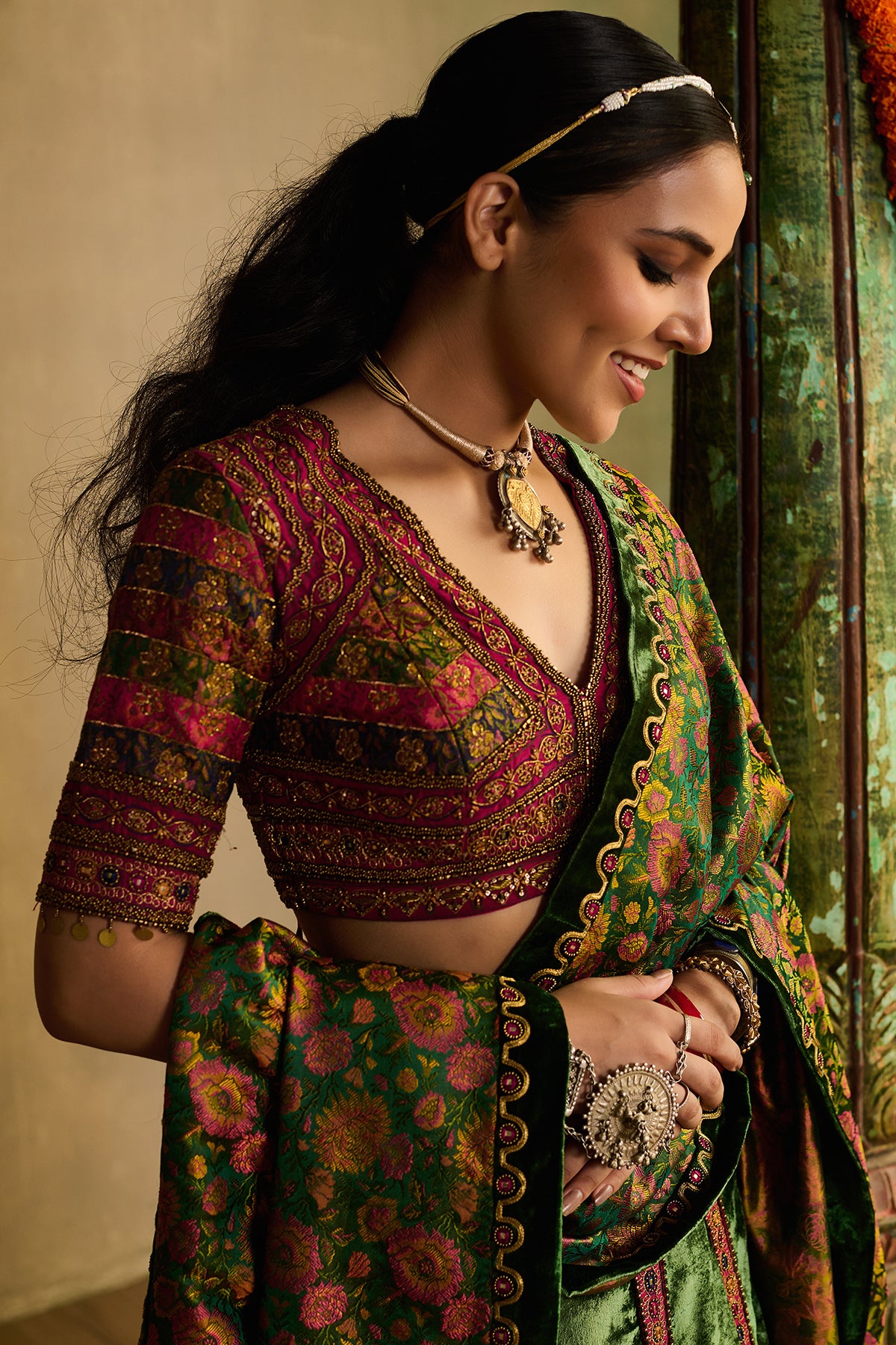 Haryali haze lehenga set