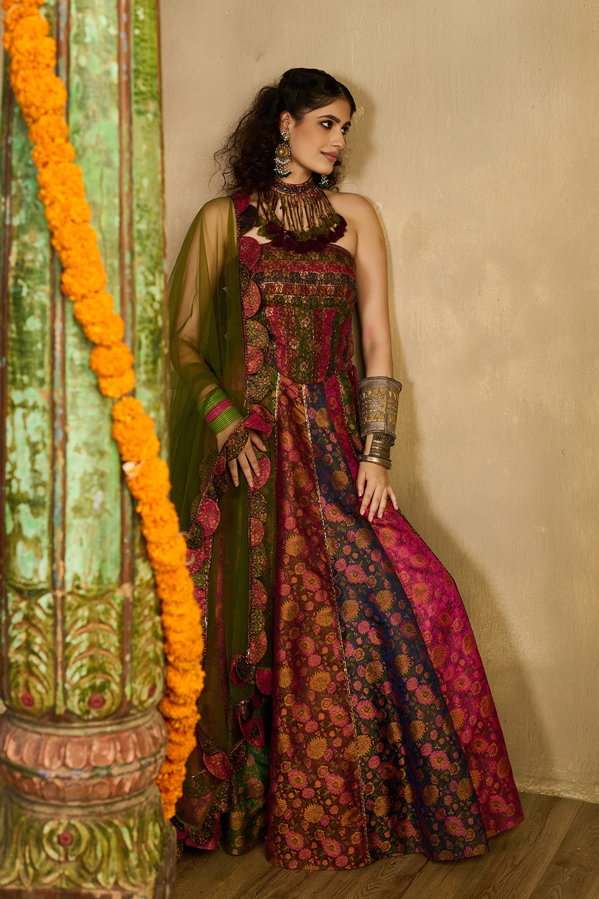 Ruh Rang corset lehenga set