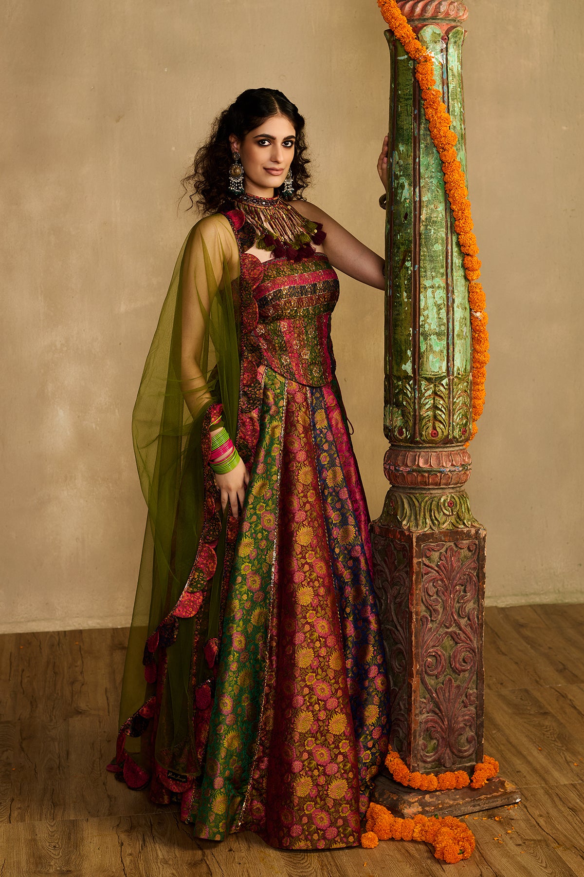 Ruh Rang corset lehenga set