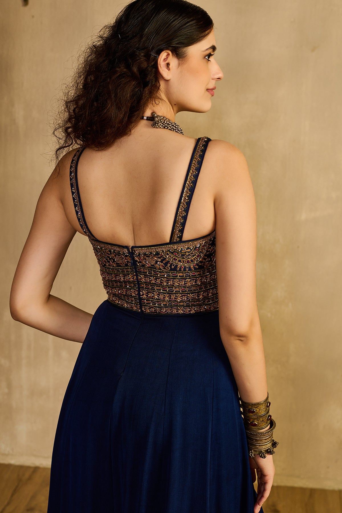 Midnight Jumpsuit Set with cape