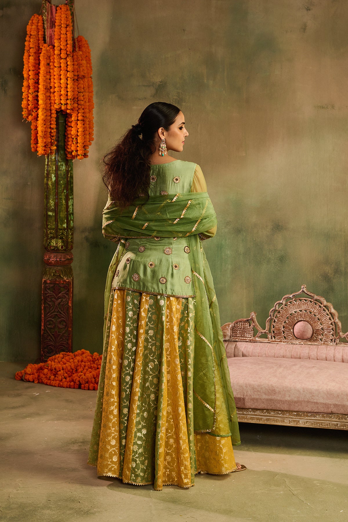 Rangrez kurta sharara set