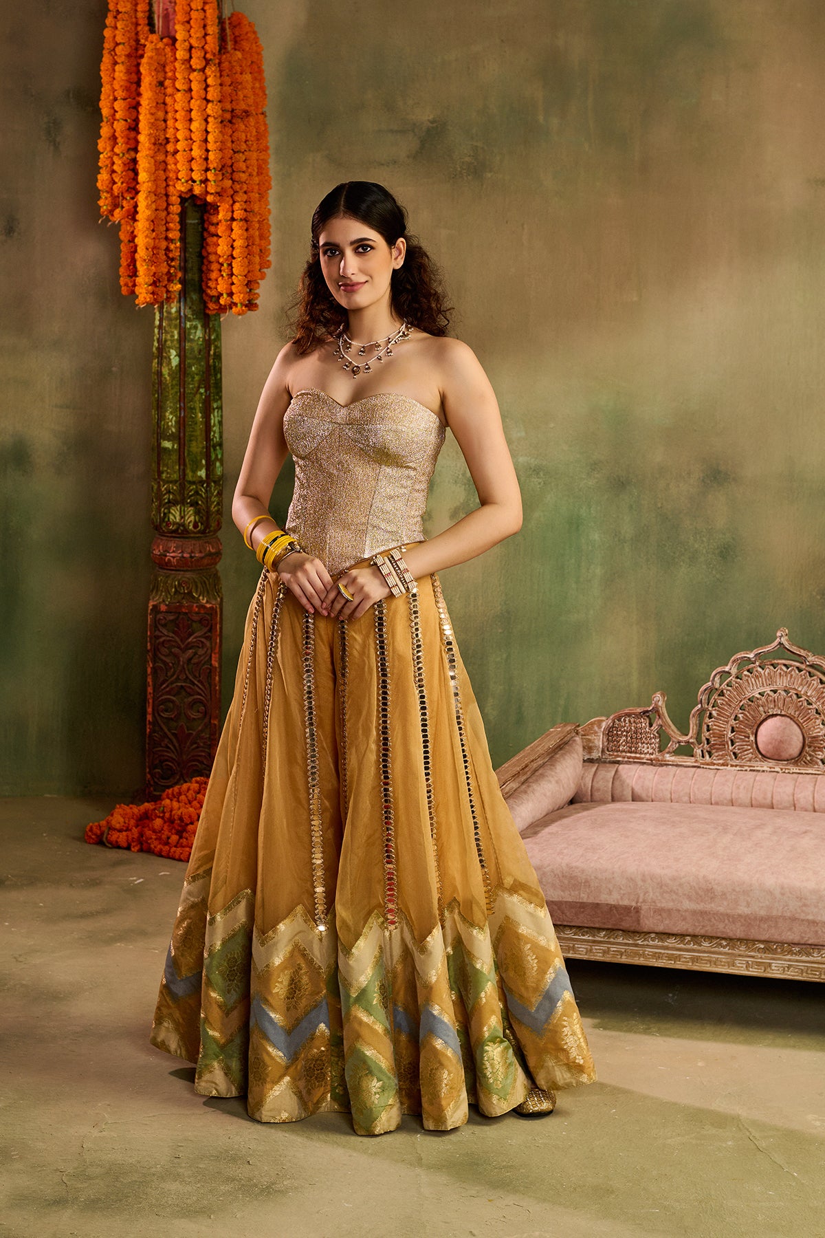 Chamkeeli haldi Sharara Set