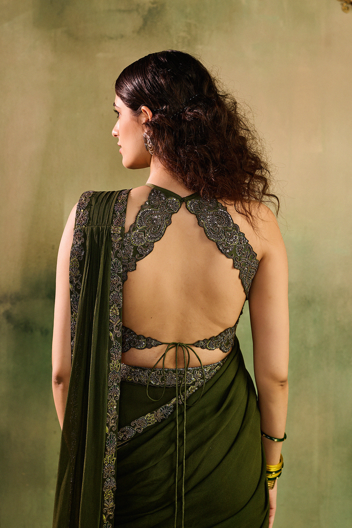 Abeer layered lehenga set