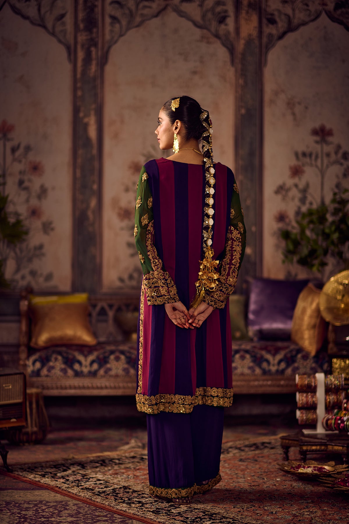 Velvet Odhni Kurta salwar set