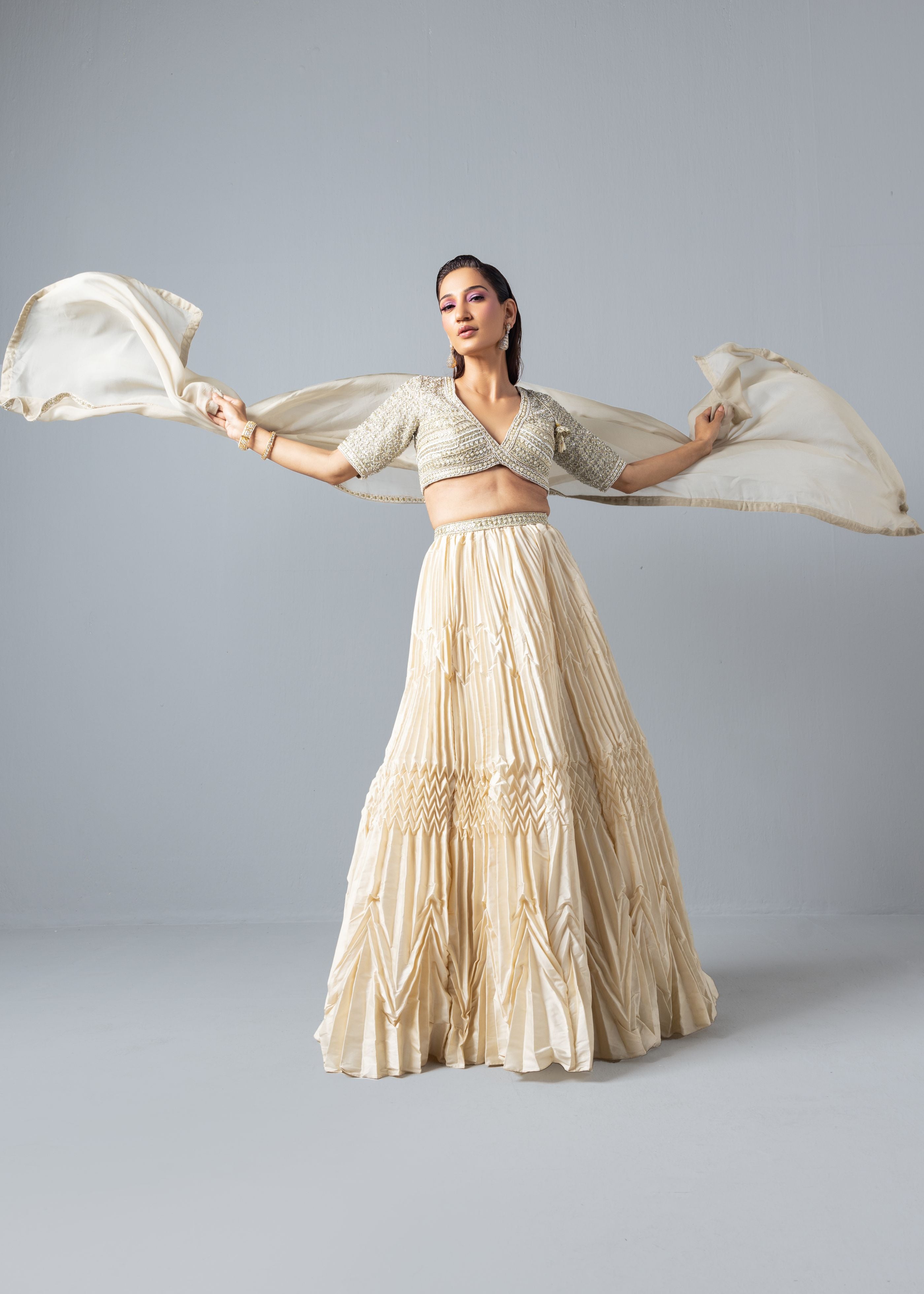 Ivory Moonlight Lehenga Set